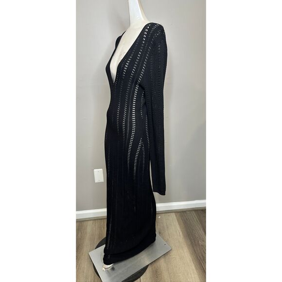 Ronny Kobo Sai V-Neck Knit Maxi Dress Size Large $538 - Picture 7 of 10